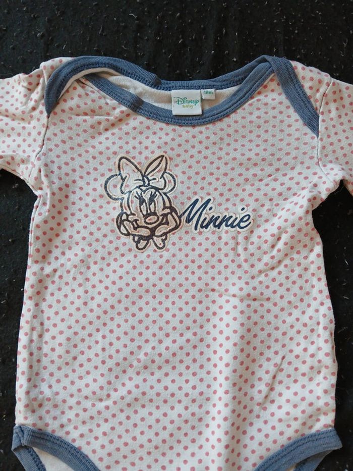 Lot de 2 bodies minnie 18 mois fille - photo numéro 5