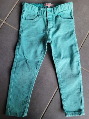 Pantalon jeans skinny Lisa rose taille réglable 6 ans
