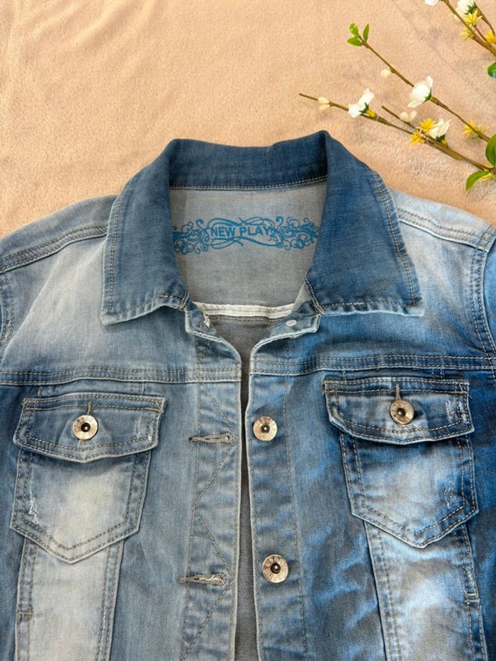 Veste courte en jean femme 40 - photo numéro 5