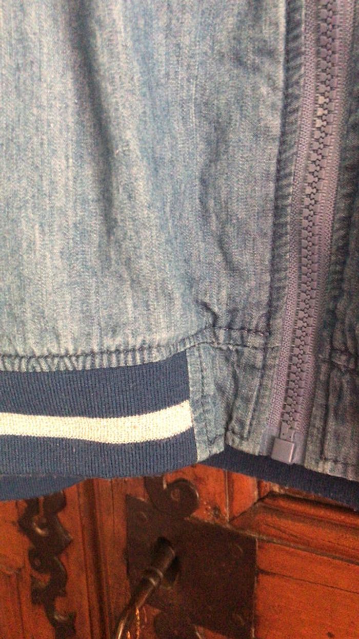 Tex veste en jean avec volants et décoration argenté taille 11 ans - photo numéro 4