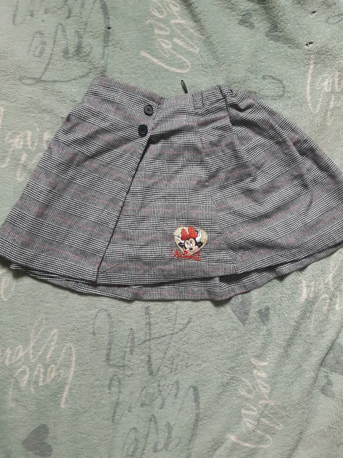 Jupe grise à carreaux minnie