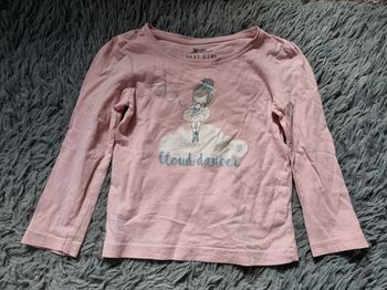 T-shirt manches longues imprimée danseuse 24-36mois