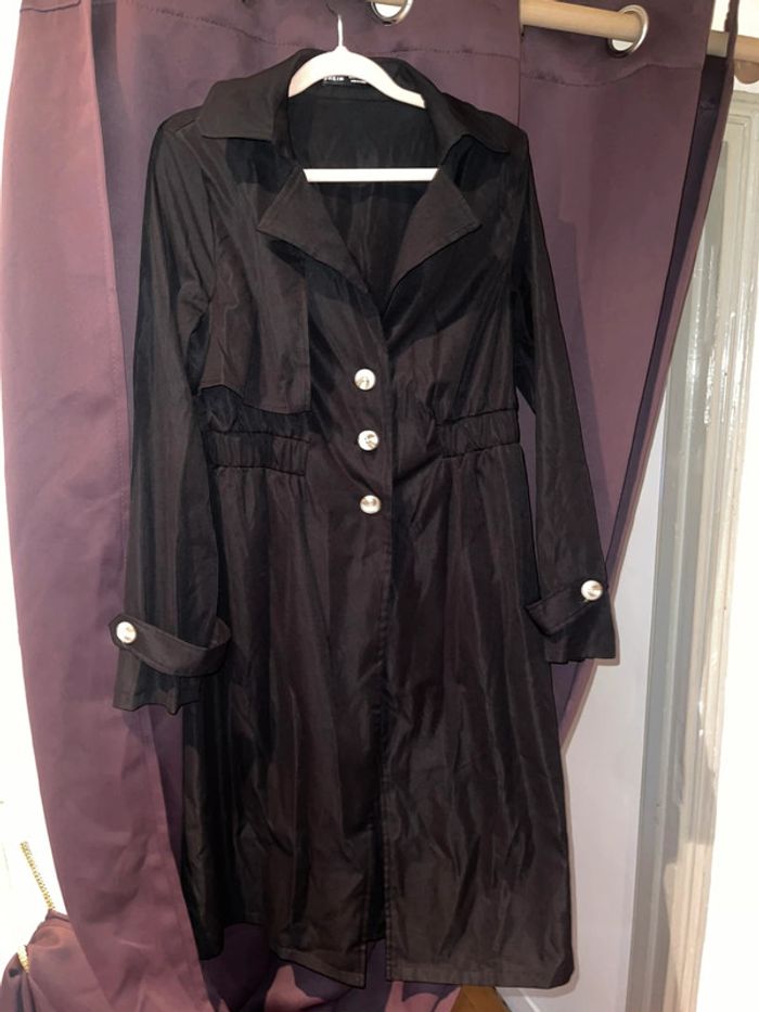 Trench noir chic-Shein-Taille M(neuf)