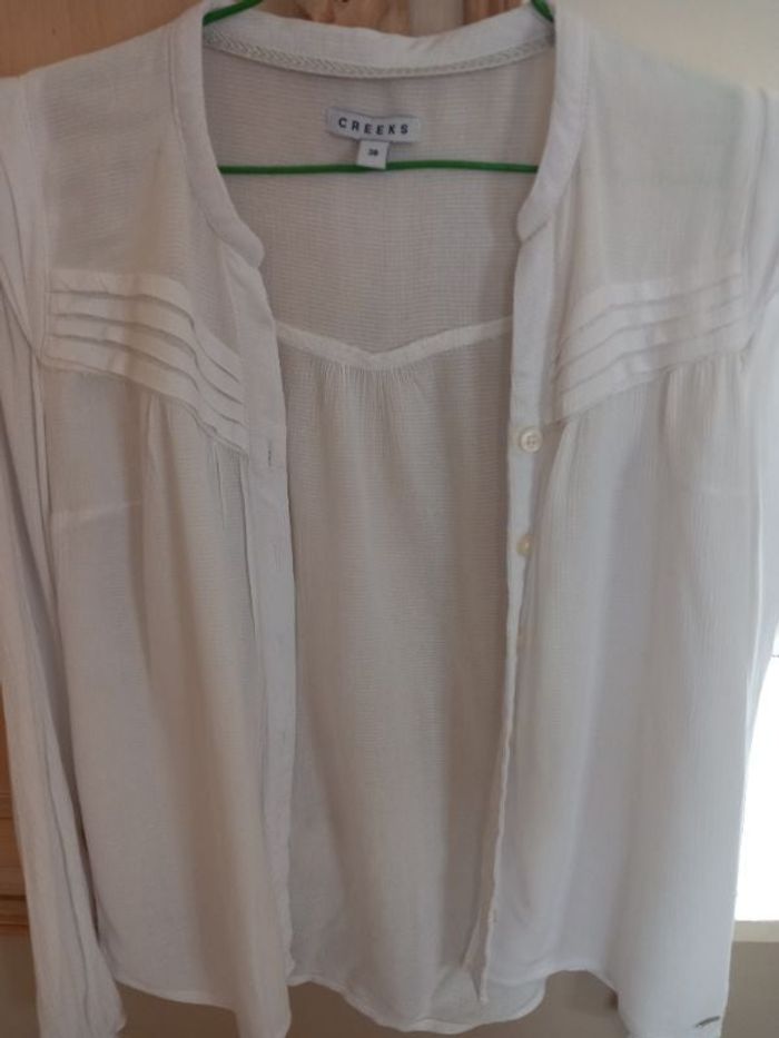 Chemisier ecru creeks etat neuf
