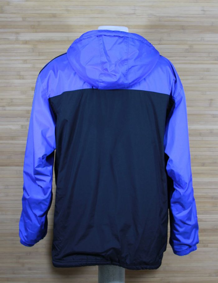 Veste doudoune vintage réversible Adidas homme noir et bleu marine ou grise et bleu - photo numéro 3