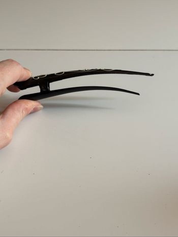 Pince à bec métallique noir à motifs blanc - photo numéro 4