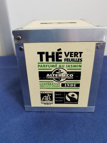 Boite à thé en bois