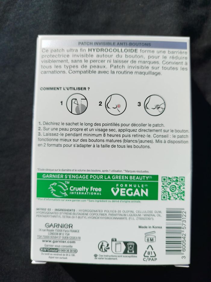 Patch correcteur boutons Garnier - photo numéro 2