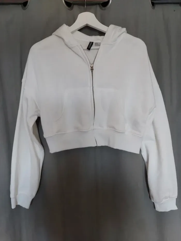 gilet blanc court - H&M - Très peu porté - Taille M