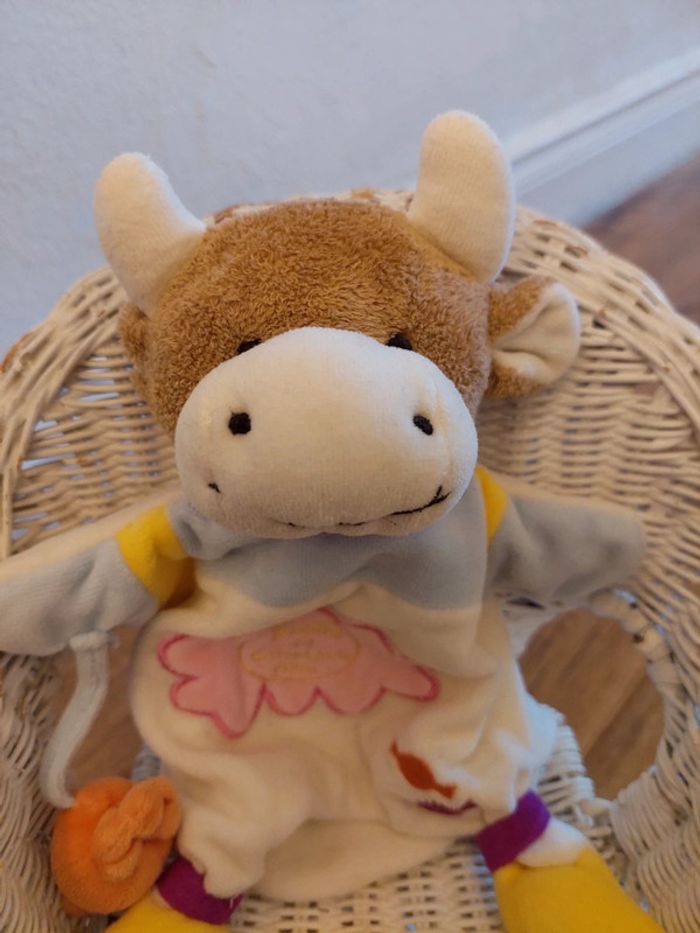 #P6 - Doudou marionnette vache Doudou et Compagnie - photo numéro 2