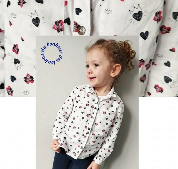 5 ans chemise Tape à l'oeil ( chemise en vente uniquement)