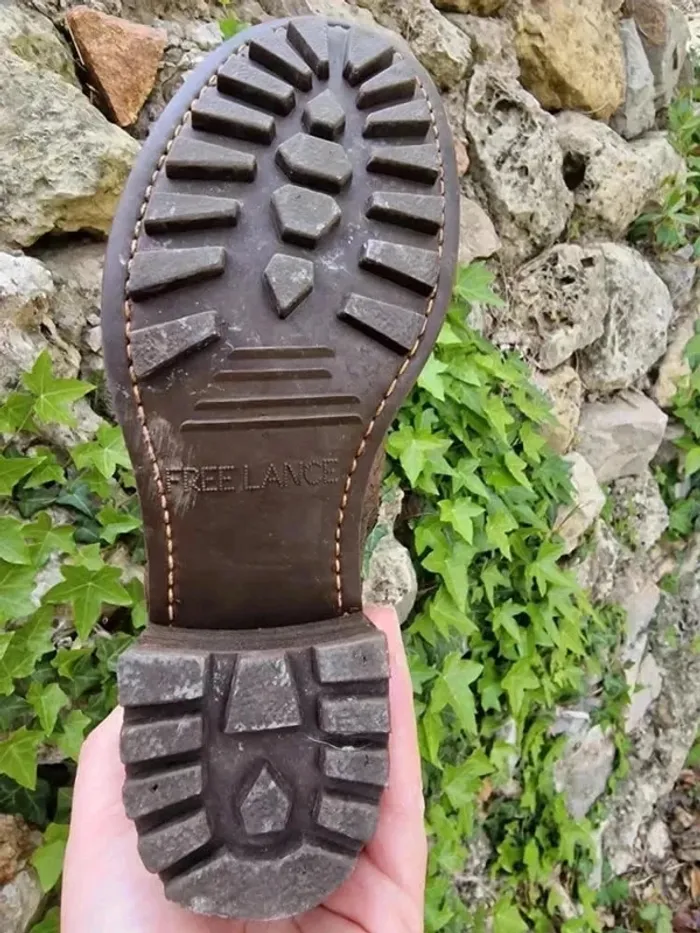 Bottines Free Lance cuir marron T38 - style élégant et confortable - photo numéro 8