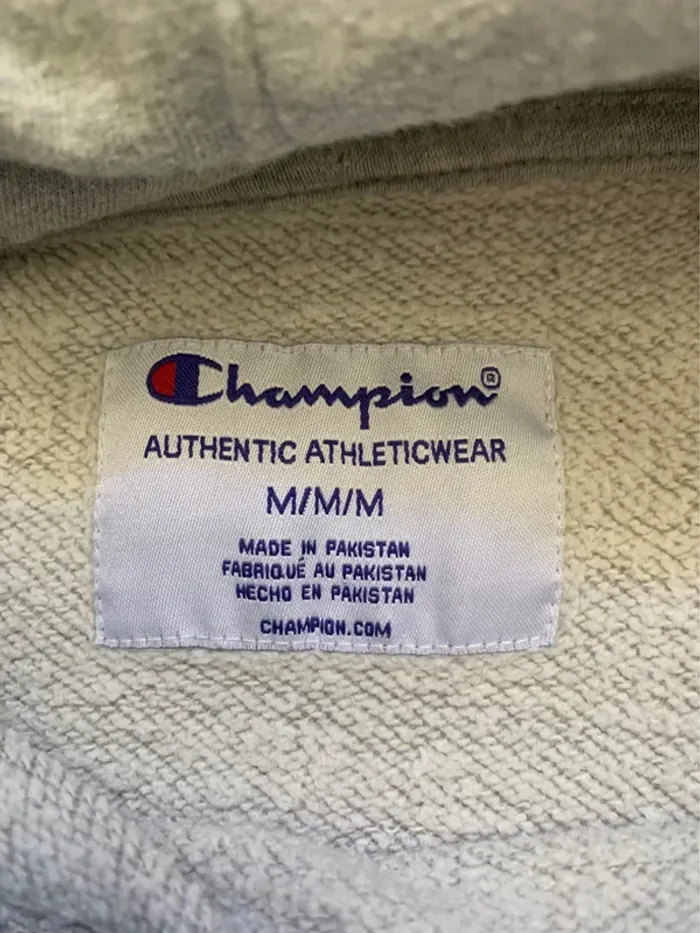 Sweat à capuche Champion Authentique Gris Taille M - photo numéro 8