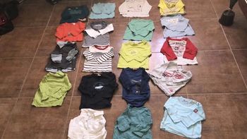 Lot de tee-shirts ML 12 mois (19 pièces)
