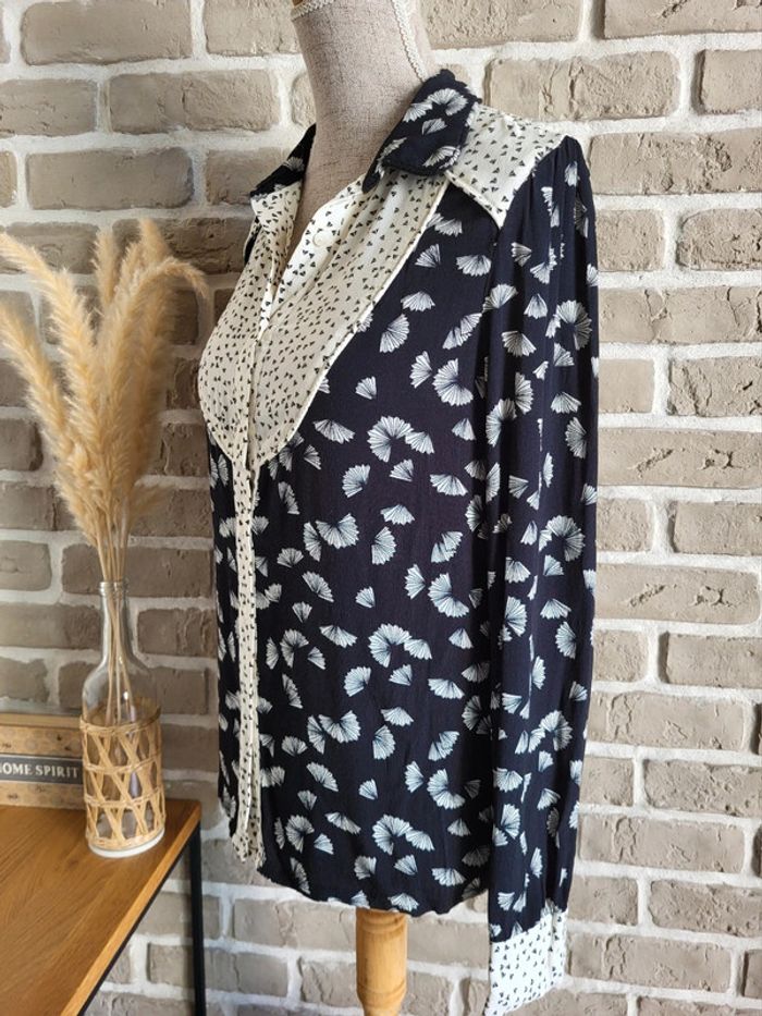 Chemise à motifs éventails noir et blanc - Mademoiselle R de La Redoute - photo numéro 7