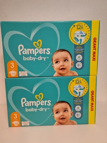 Couches pampers baby-dry taille 3
