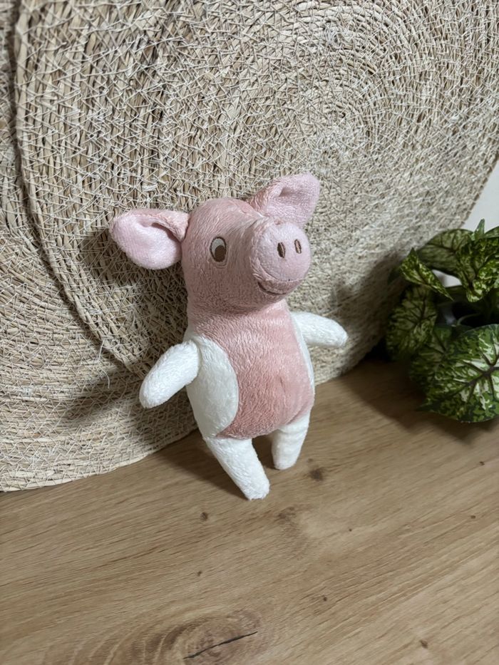 Doudou cochon rose blanc ikea - photo numéro 2