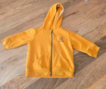 Veste sweat jaune