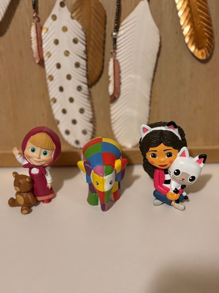 3 tonies elmer gabby Masha