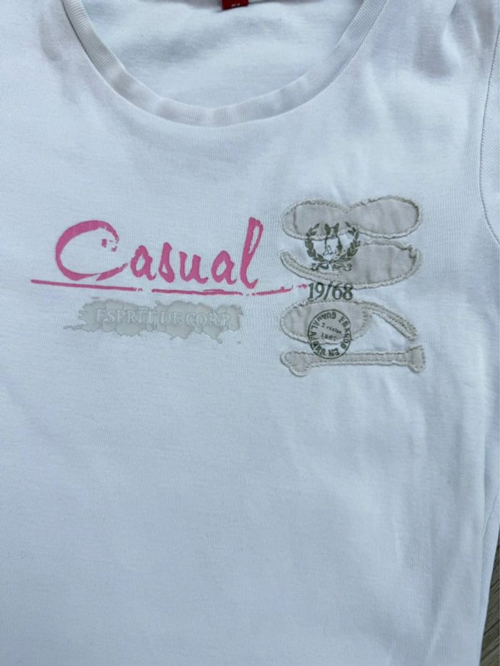 Tee-shirt Esprit blanc en S - photo numéro 2