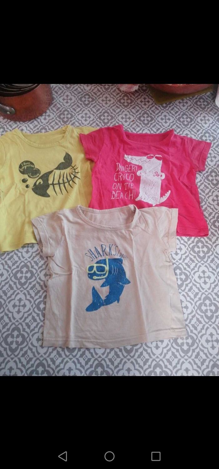 Lot 3 t-shirts 24 mois