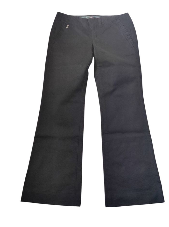 Pantalon flare taille basse noire | size 27/ FR 36/S | - photo numéro 1