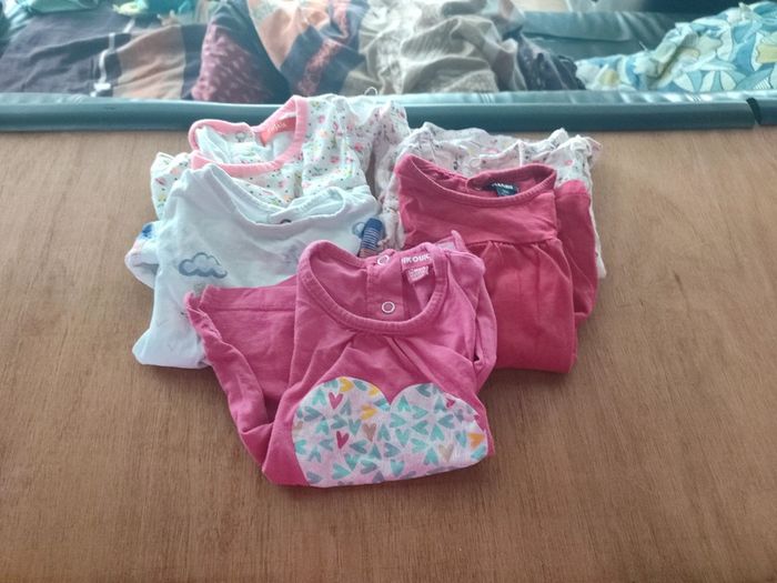 Lot de t shirt manche courte 12 mois