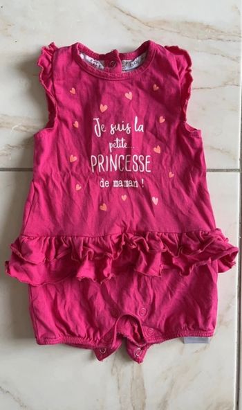 Combi short barboteuse fille