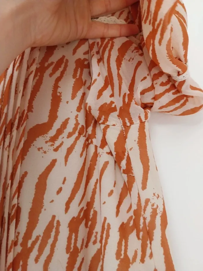 Robe orange et blanc Indie + moi 40 - photo numéro 7