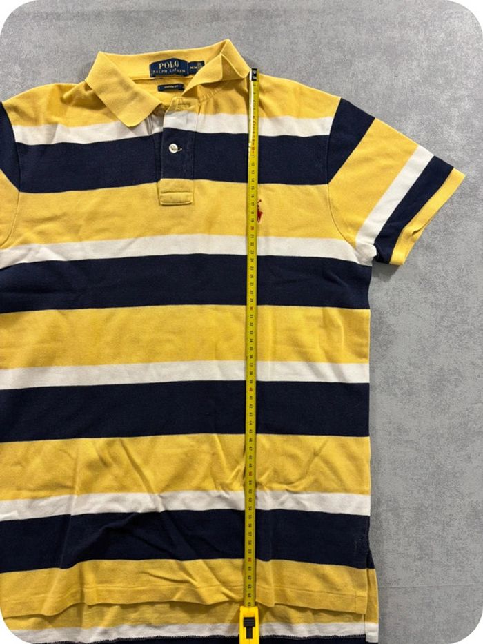 Polo Ralph Lauren Rayé Bleu jaune et Blanc Taille S - photo numéro 6