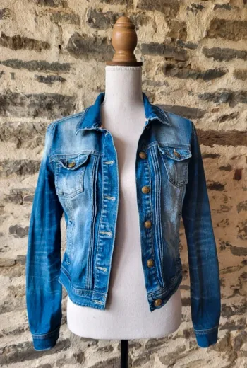 Veste en jean bleue Cache Cache Taille 2