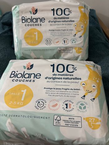Couches Biolane taille 1