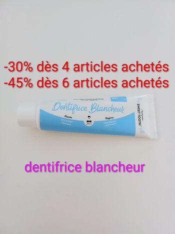 Dentifrice Blancheur "Sweet Tooth" Monsieur BARBIER - 50ml - NEUF