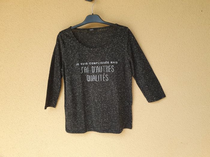 T-shirt "Je suis compliquée" - Taille S - photo numéro 4