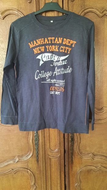 T-shirt captain tortue taille 14 ans