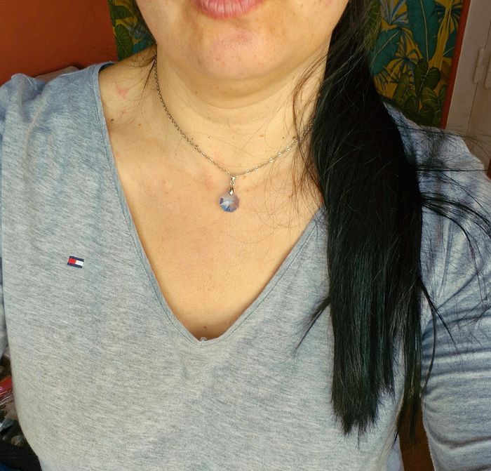 Chaîne avec pendentif éléments Swarovski