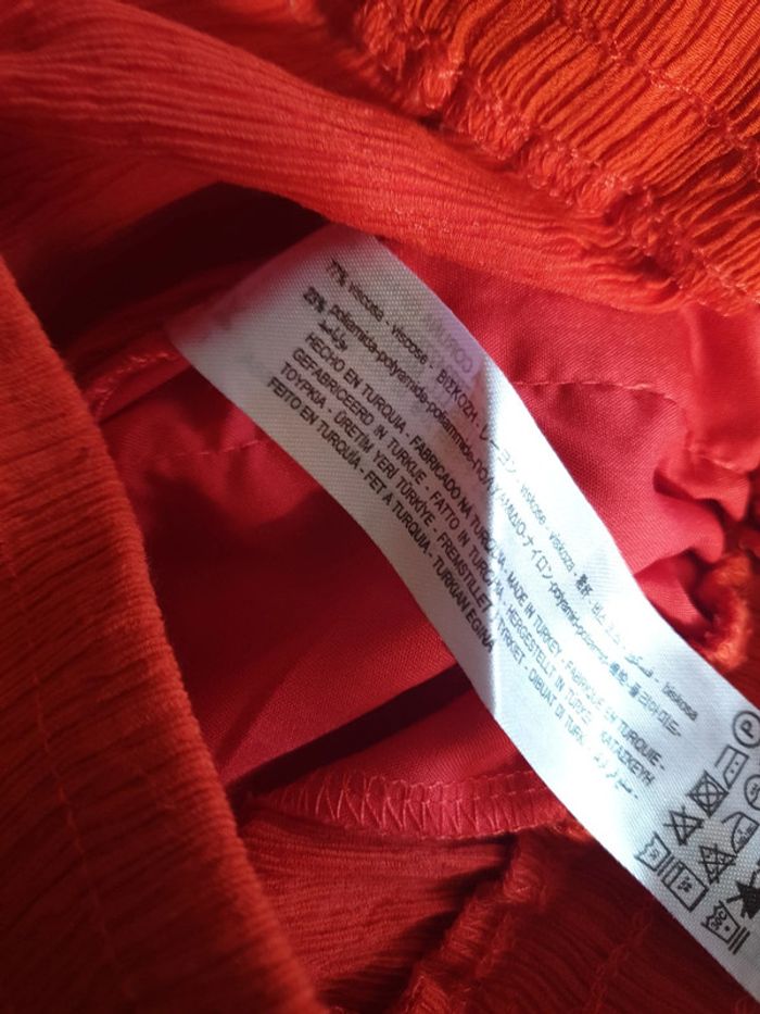 Pantalon été rouge vermeille - photo numéro 6