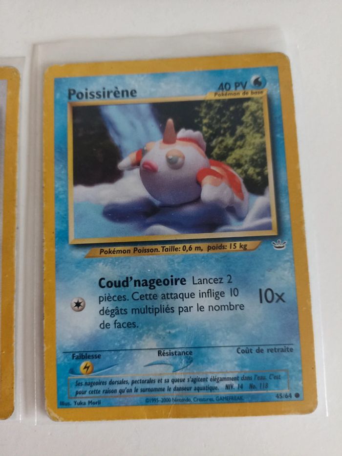 Lot 2 cartes Pokémon Néo révélation - photo numéro 3