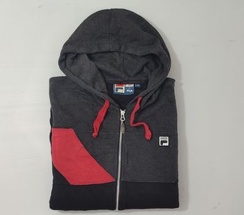 Vêtement Homme Veste Pull Sweat capuche Fila gris foncé taille L #RETROSTREET