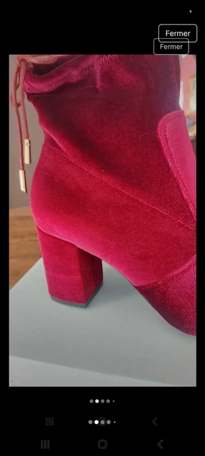 Bottine I Love Shoes Burgundy taille 39 Neuve - photo numéro 2