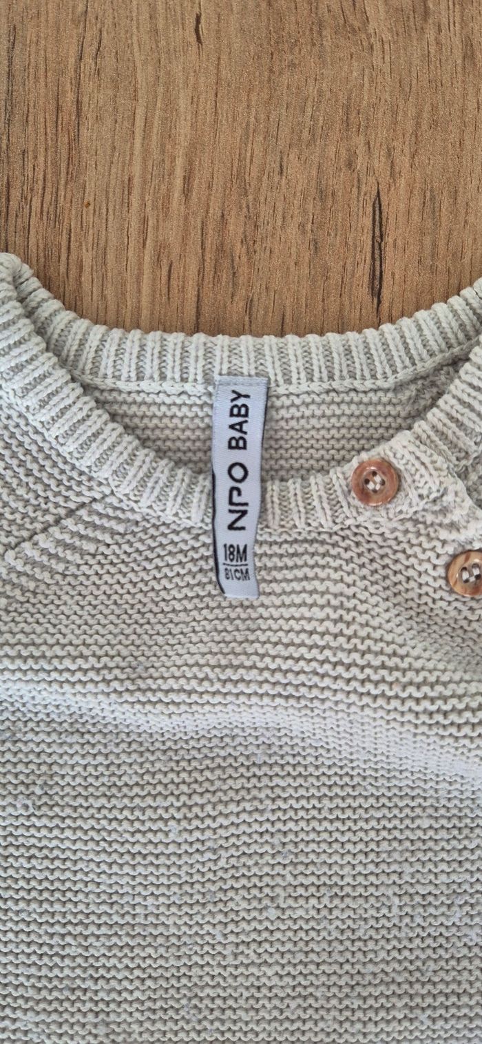 Pull npo baby beige - photo numéro 3