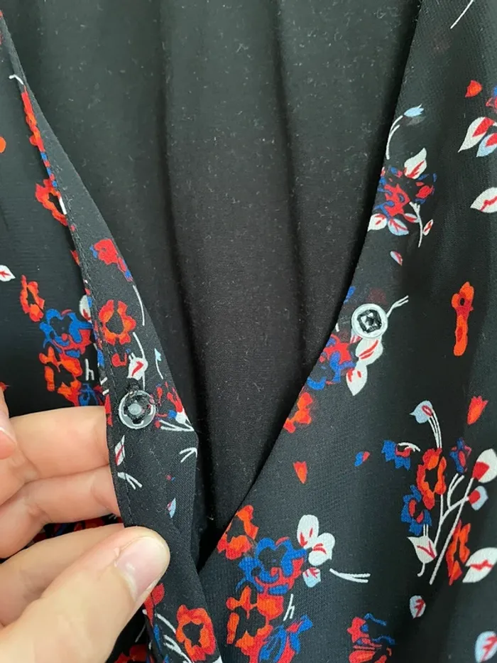 Robe Majolica portefeuille noire taille S - photo numéro 2