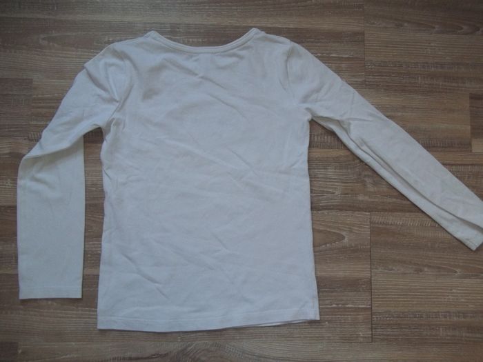 T-shirt ml blanc Smile Okaïdi(1) 8 ans - photo numéro 3