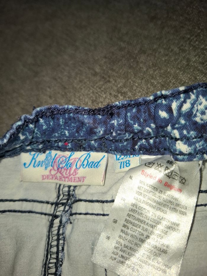 Jupe en jean à motif taille élastique 7/8 ans - photo numéro 4