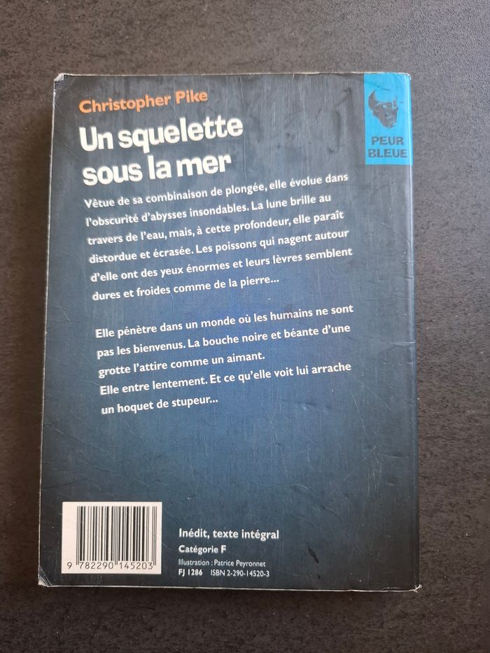 Livre Un squelette sous la mer de Christopher Pike en bon état - photo numéro 2