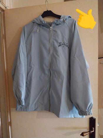 Veste coupe vent gris femme T : Xl