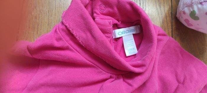 Lot de 3 tee shirt col roulé obaibi 24 mois 86cm - photo numéro 3