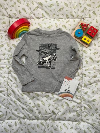 teeshirt manches longues gris 4 ans kiabi