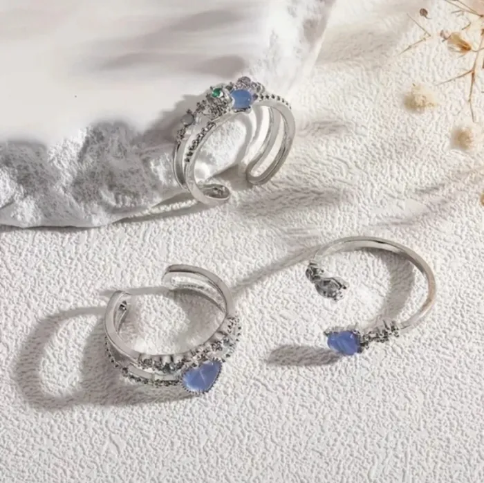 Lot de 3 bagues ajustables