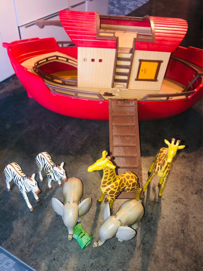 Arche de Noé Playmobil très bon état 4 paires d’animaux et pont inclus - photo numéro 7